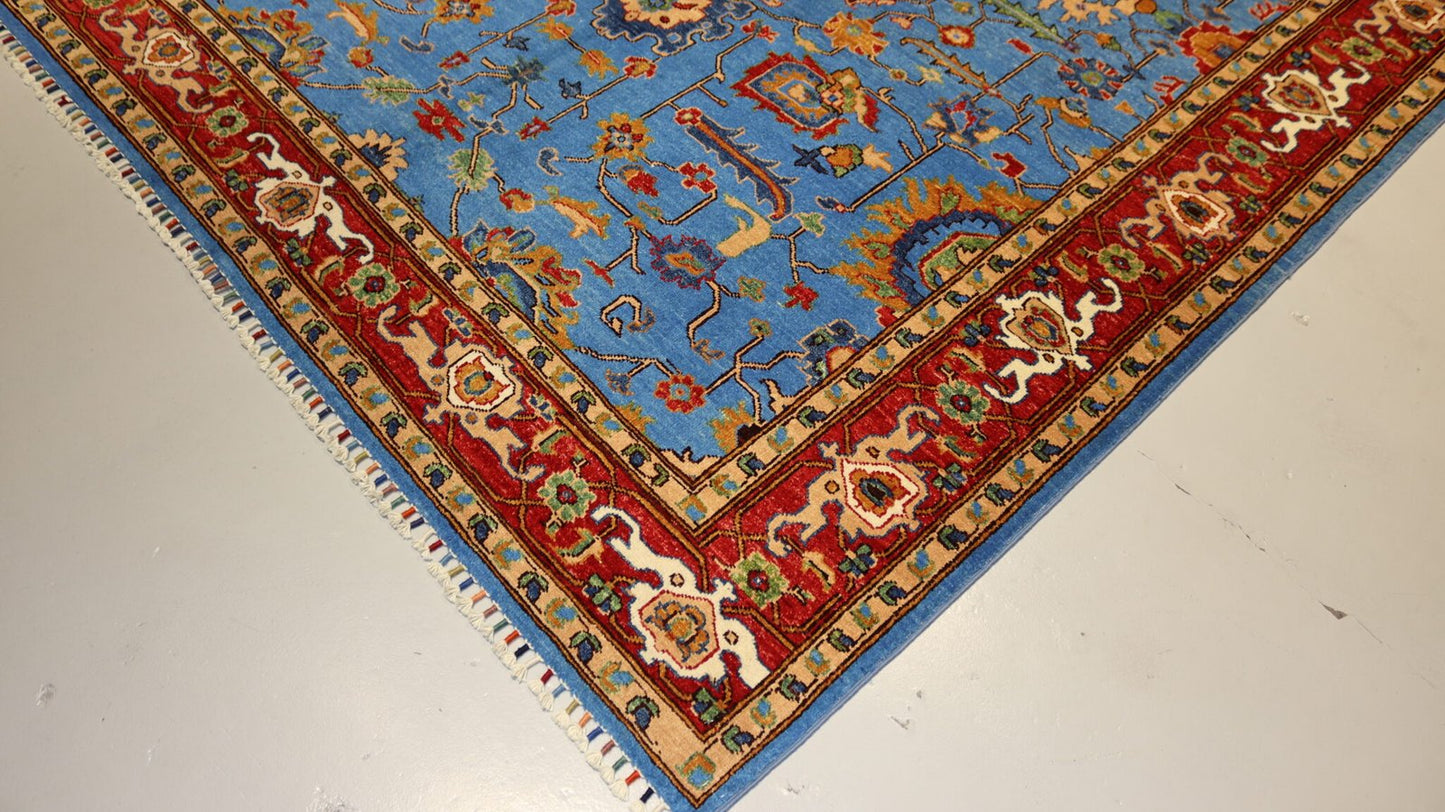 Afghan Tribal Rug -9.5×6.5 Ft.