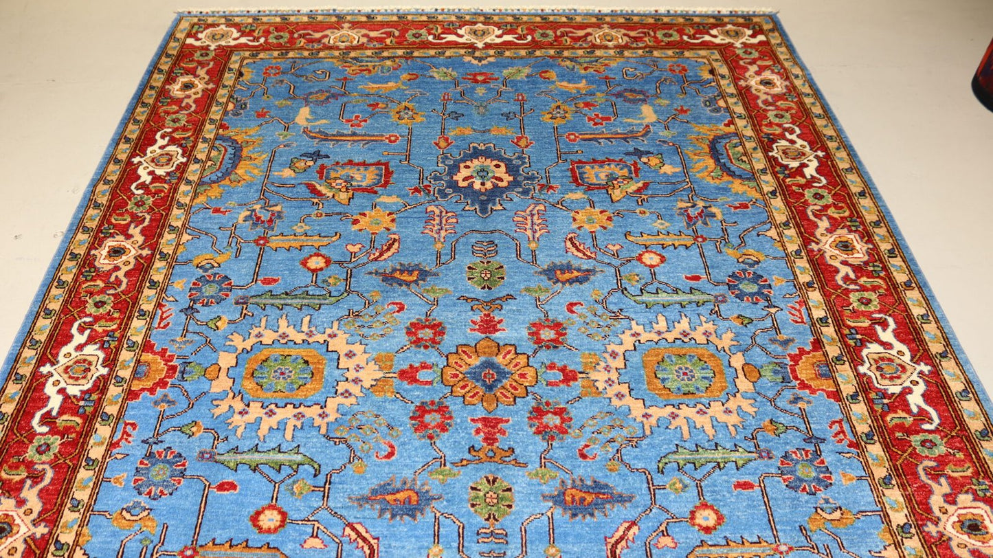 Afghan Tribal Rug -9.5×6.5 Ft.