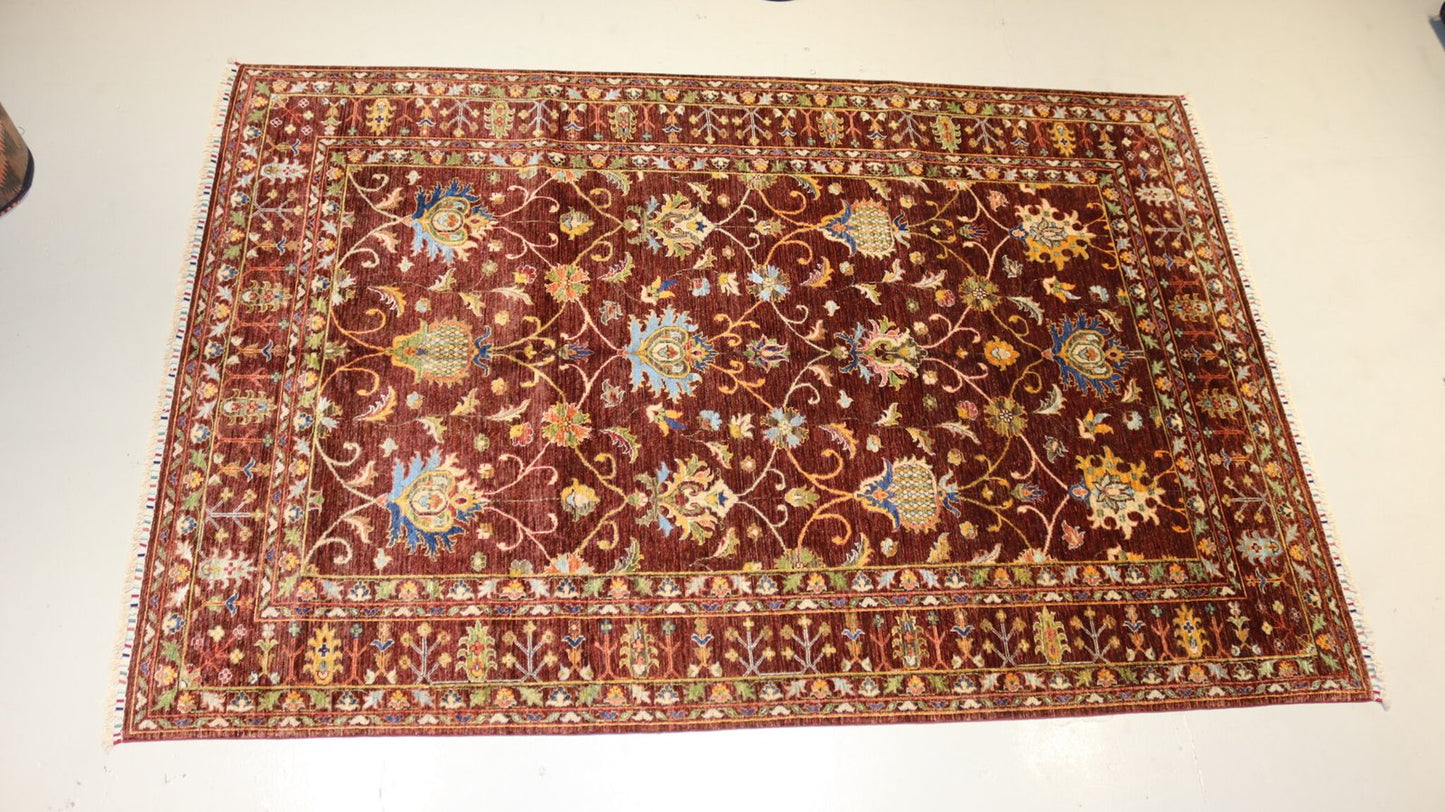 Afghan Tribal Rug - 9.7×6.5 Ft.