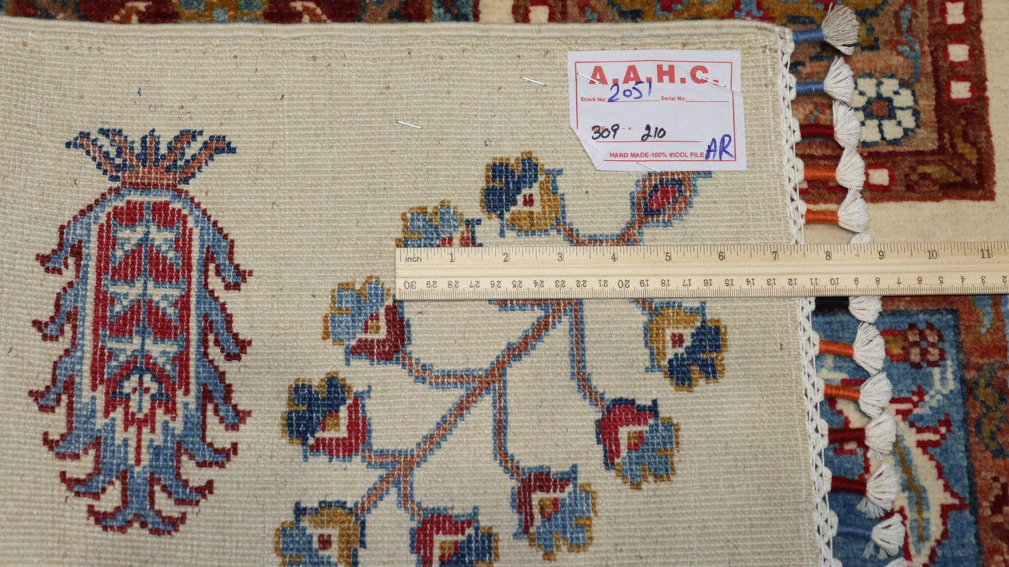 Afghan Rug Size - 10.1×6.8.Ft.