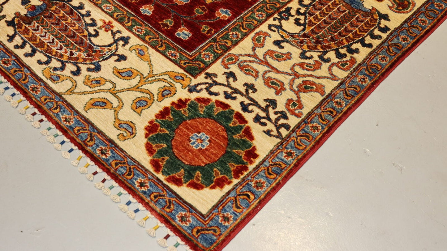 Afghan Red  Rug - 8.1×5.9 Ft.