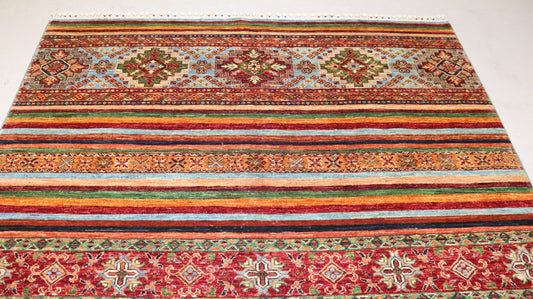 Tribal Handmade Rug - 7.7×5.9 Ft.