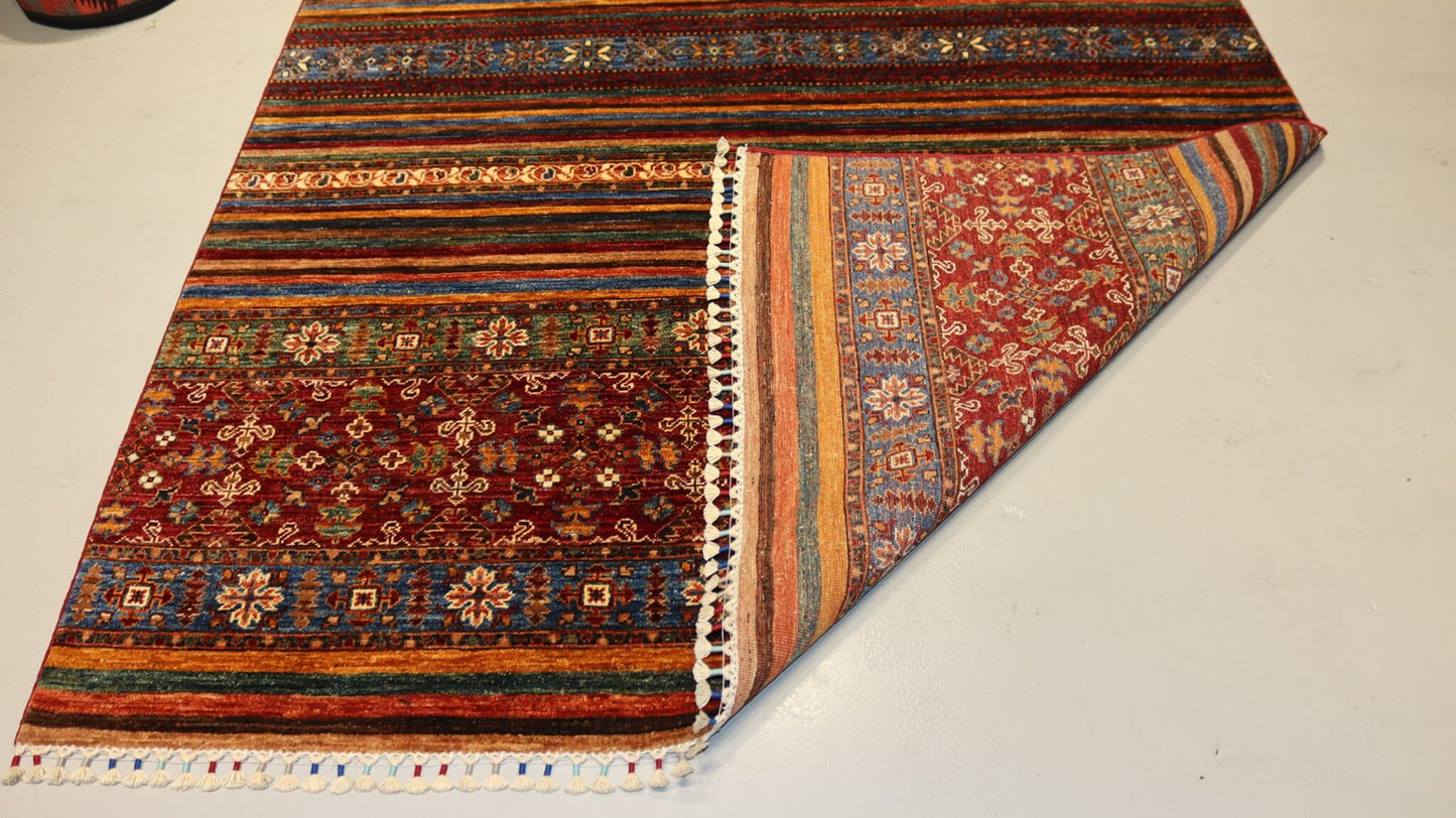 Handmade Khurjeen Design Rug - 8.3×5.5 Ft.