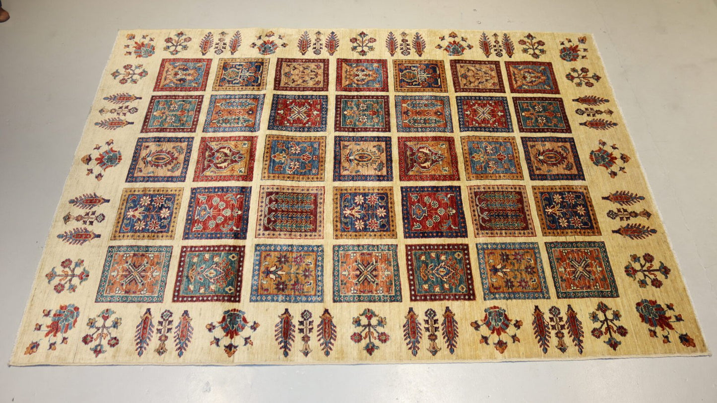 Afghan Rug - 7.8×6.1 Ft.