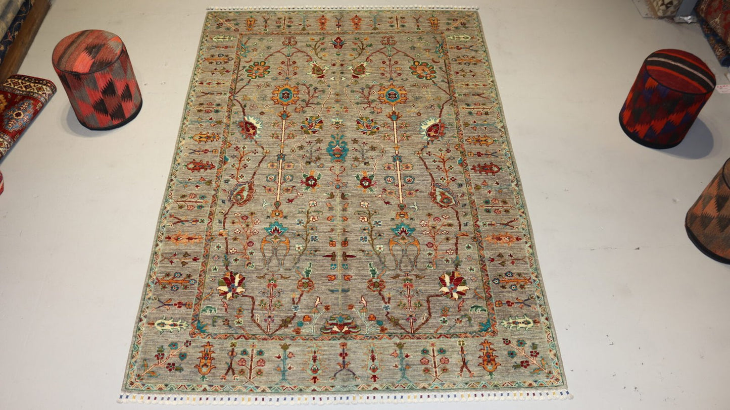 Tribal Handmade Rug -8.2×5.7 Ft.