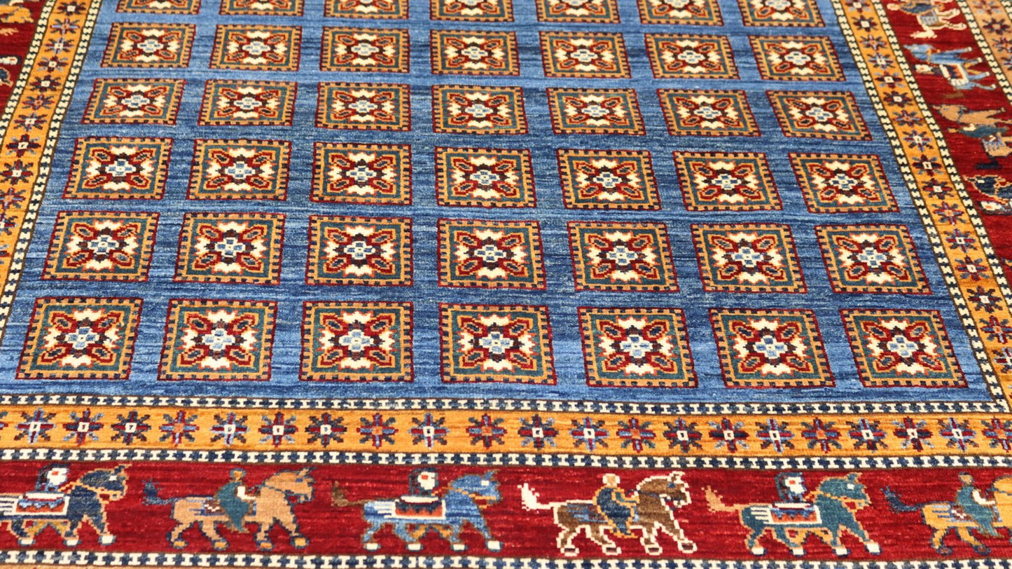 Afghan Rug -7.9×5.9Ft.