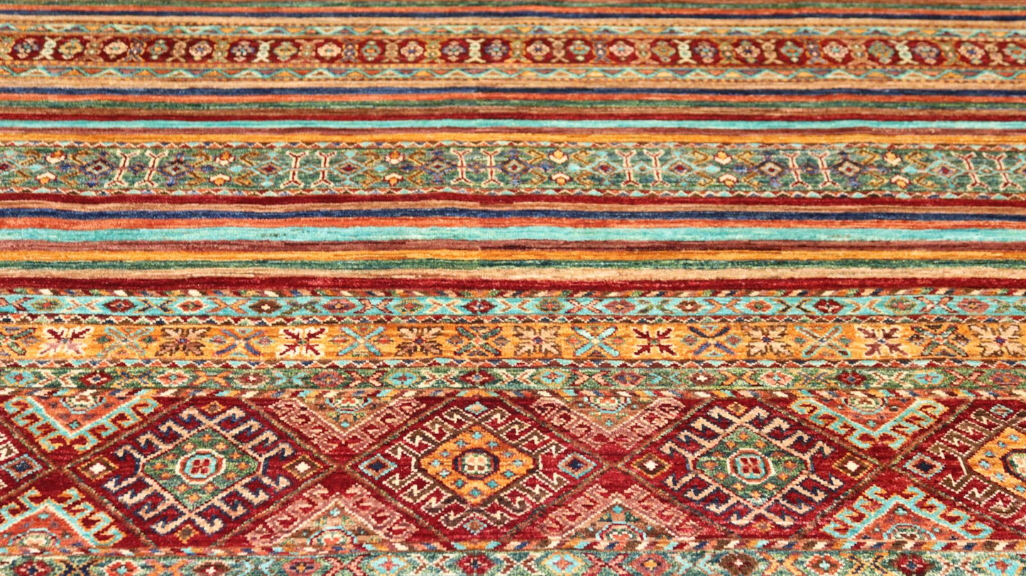 Afghan Tribal Rug -7.7×5.6Ft.