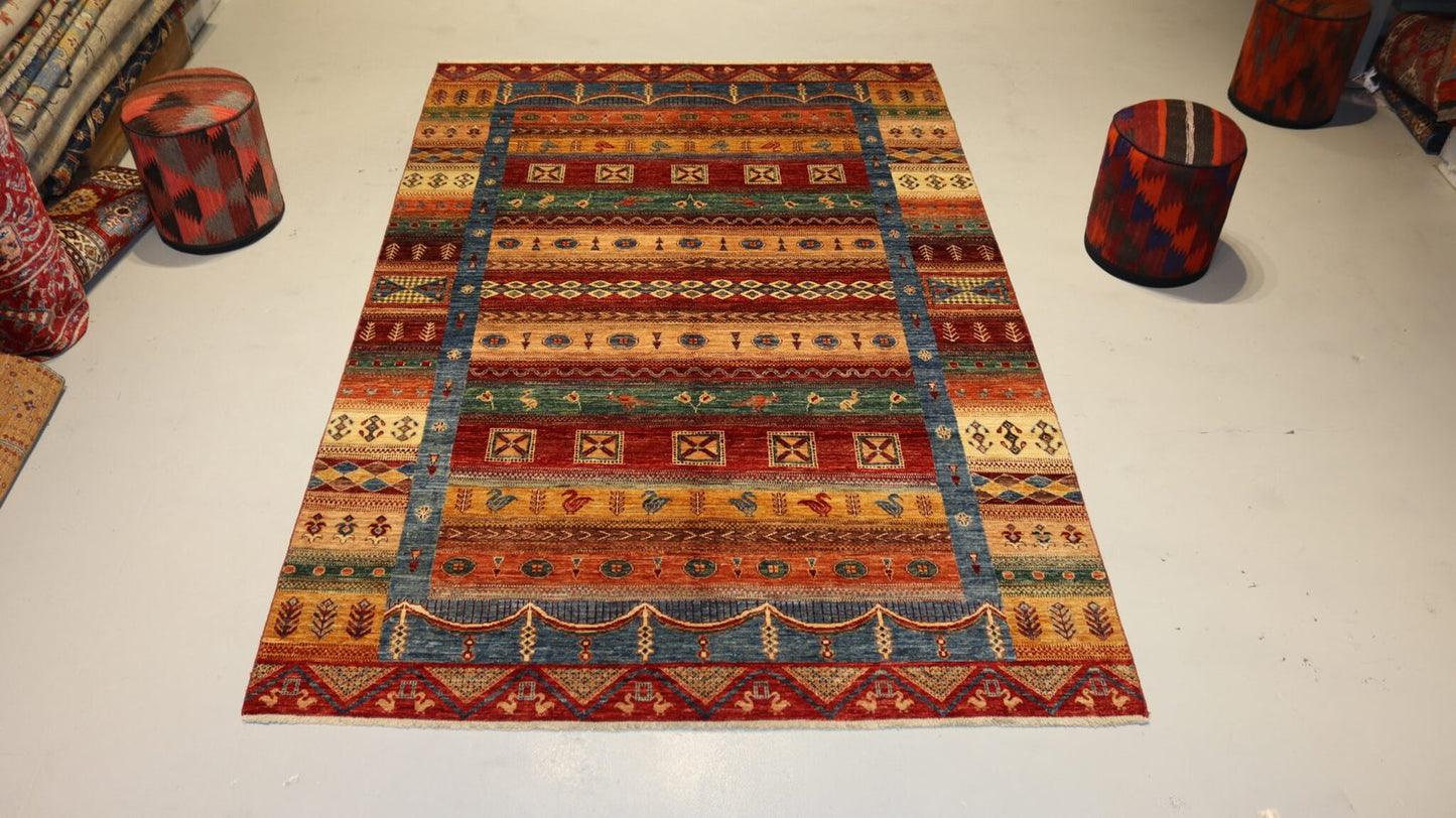 Handmade Rug -8.5×5.6Ft.