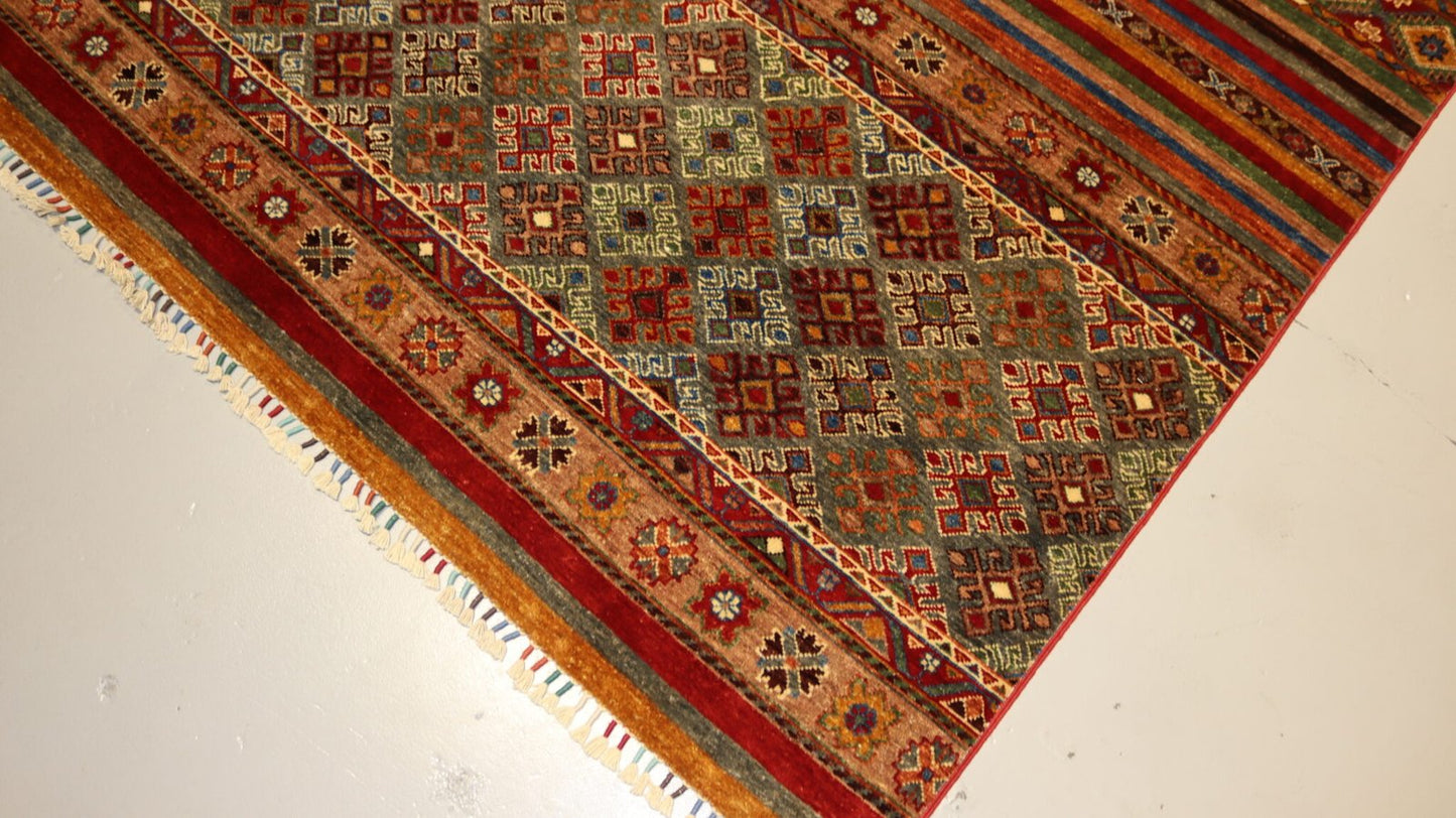 Afghan Rug -8.1×5.5Ft.