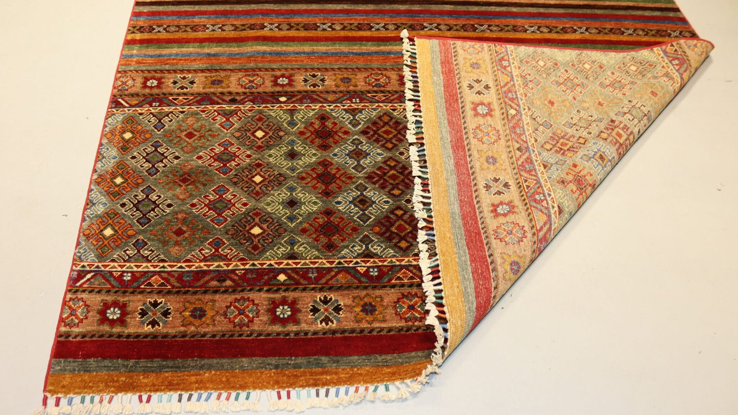 Afghan Rug -8.1×5.5Ft.