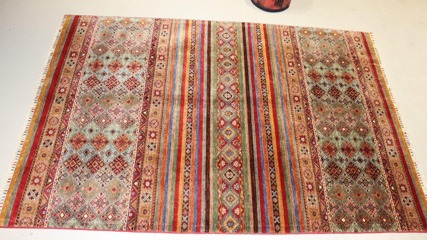 Afghan Rug -8.1×5.5Ft.