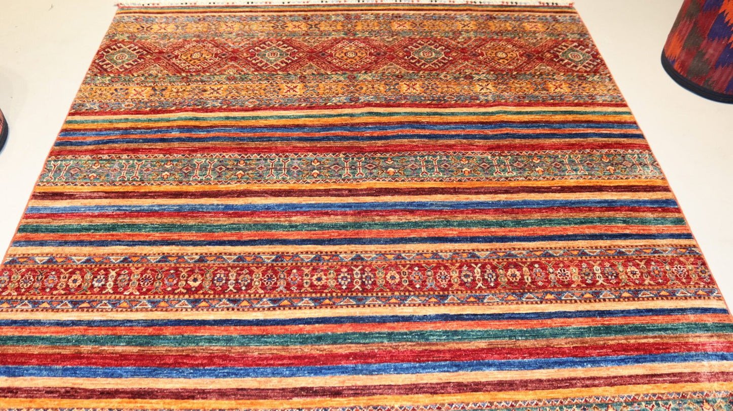 Afghan Rug  - 7.9×5.9Ft.