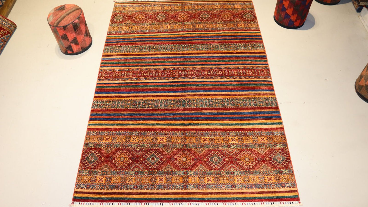 Afghan Rug  - 7.9×5.9Ft.