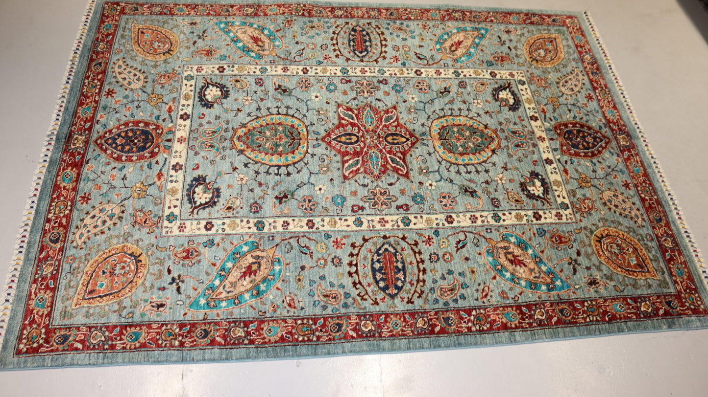 Afghan Rug -7.9×5.7Ft.