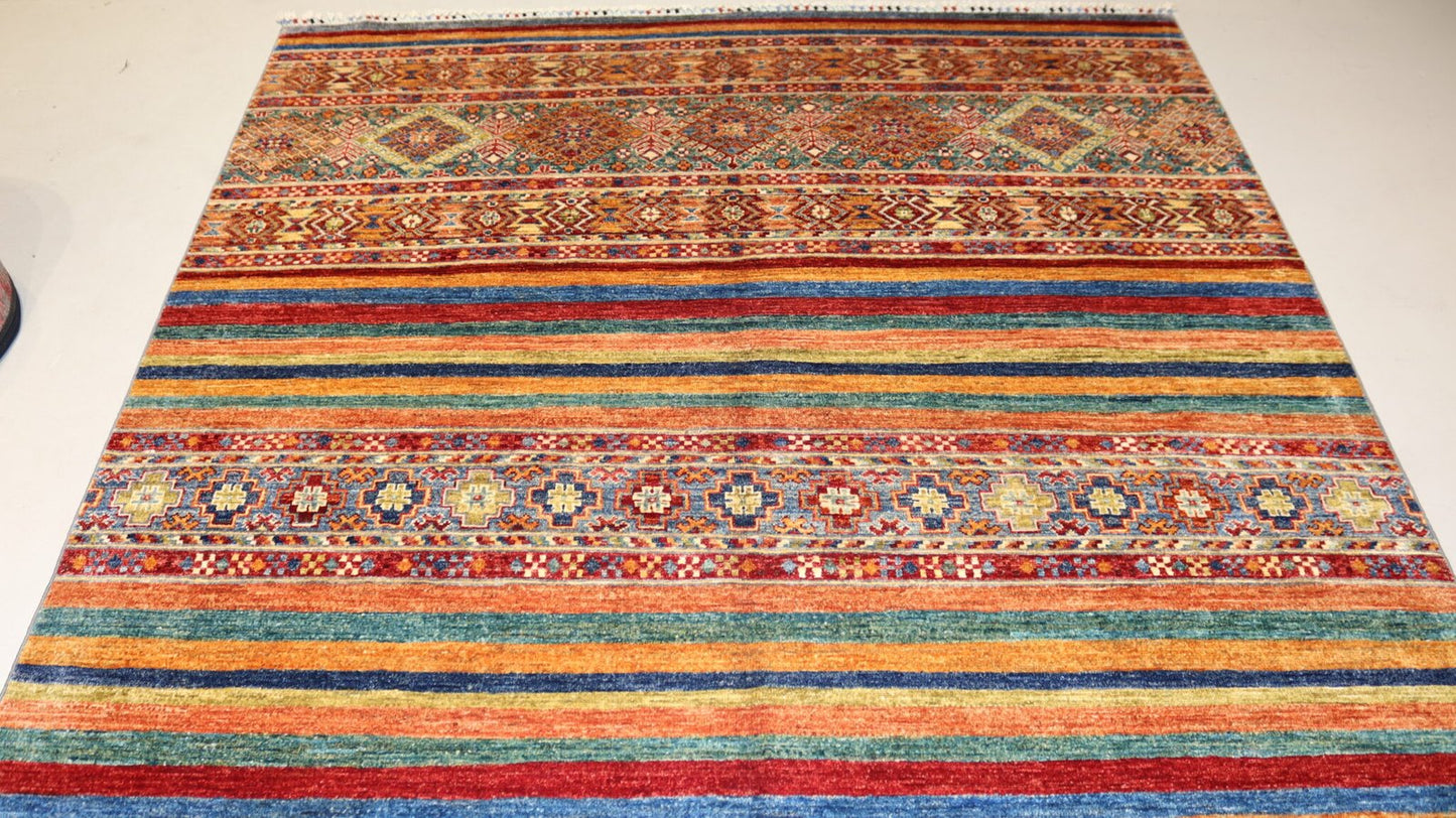 Handmade Rug -7.9×5.6Ft.