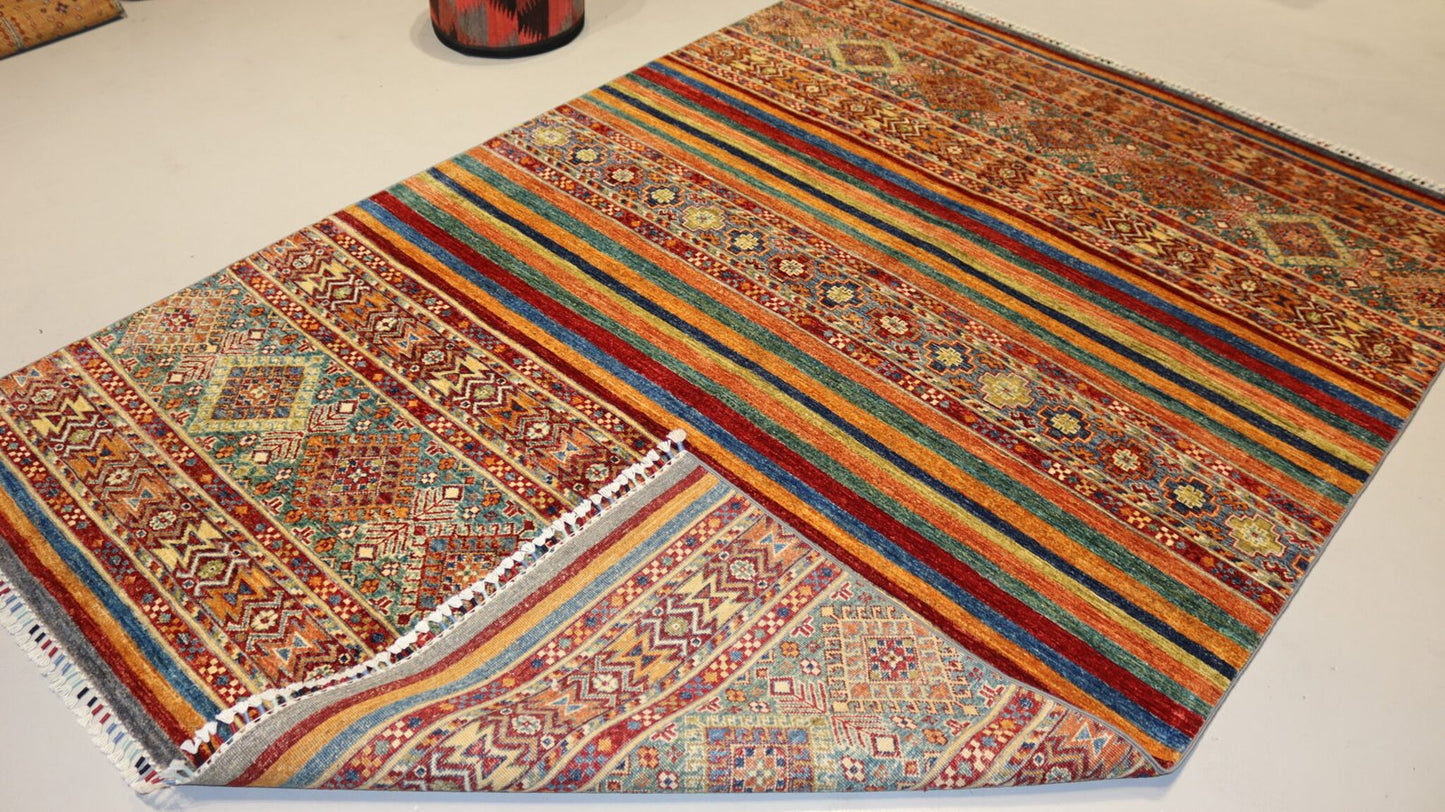 Handmade Rug -7.9×5.6Ft.