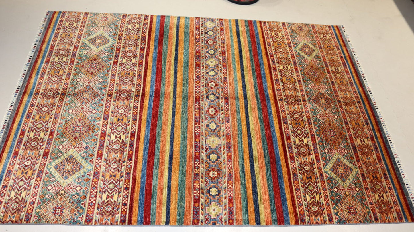 Handmade Rug -7.9×5.6Ft.