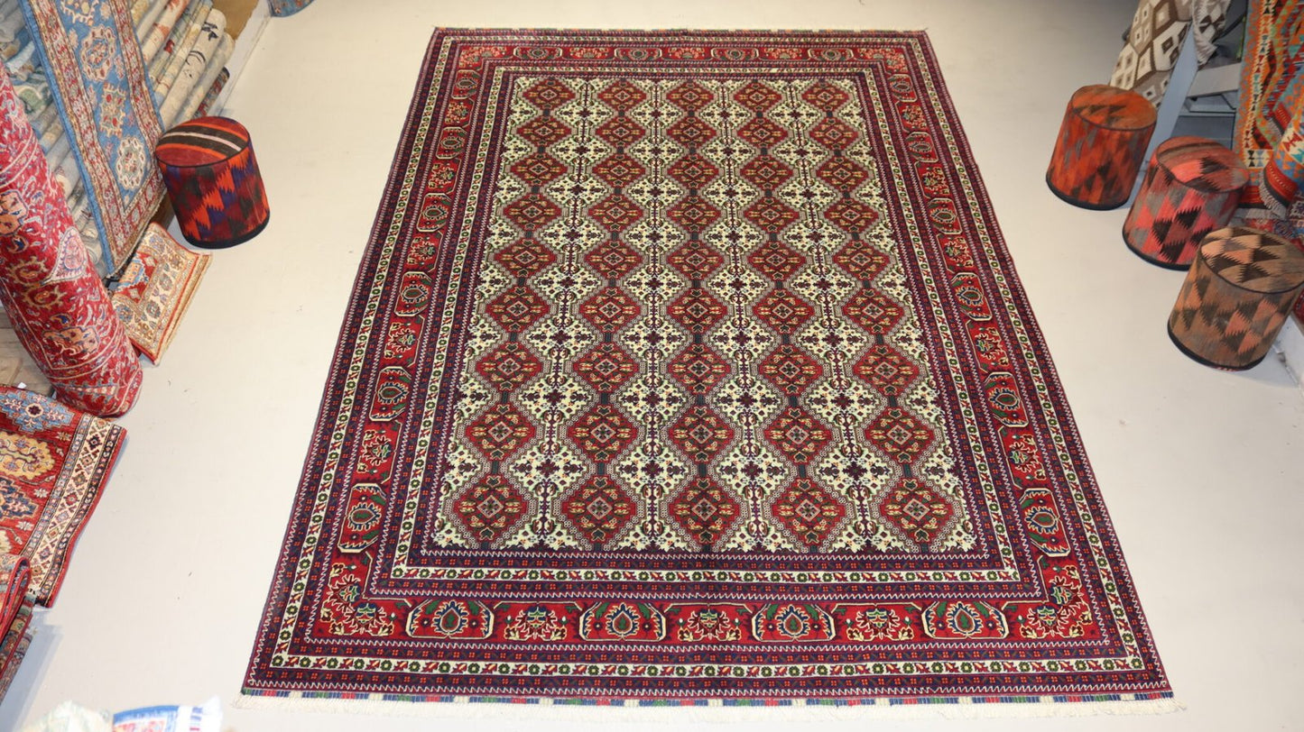 Afghan Rug -12.2×8.3Ft.