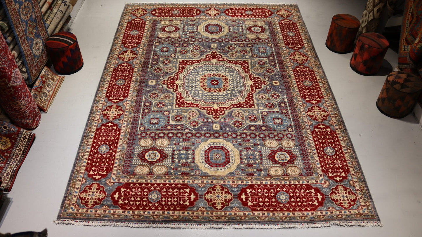 Afghan Tribal Rug - 11.8×8.9Ft.