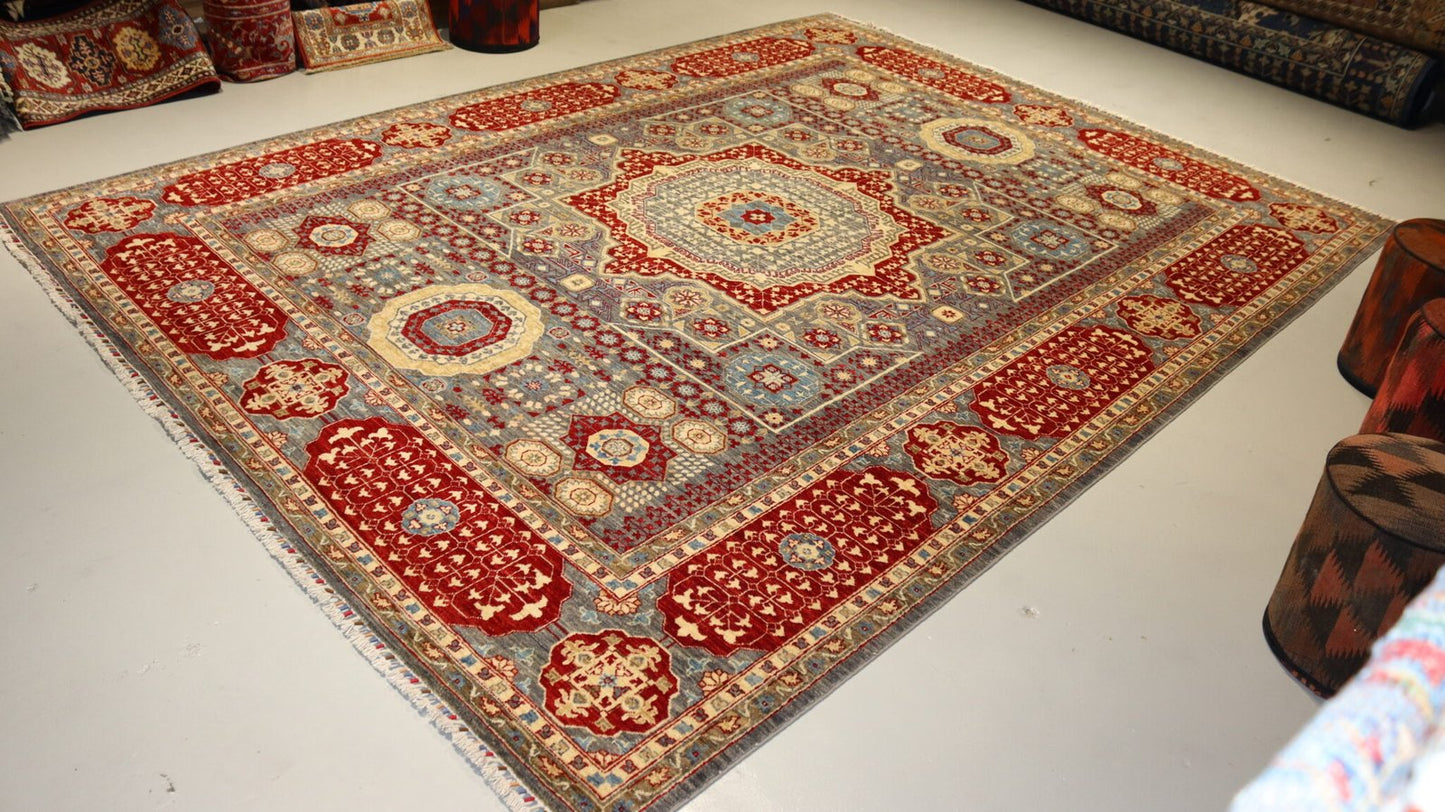 Afghan Tribal Rug - 11.8×8.9Ft.