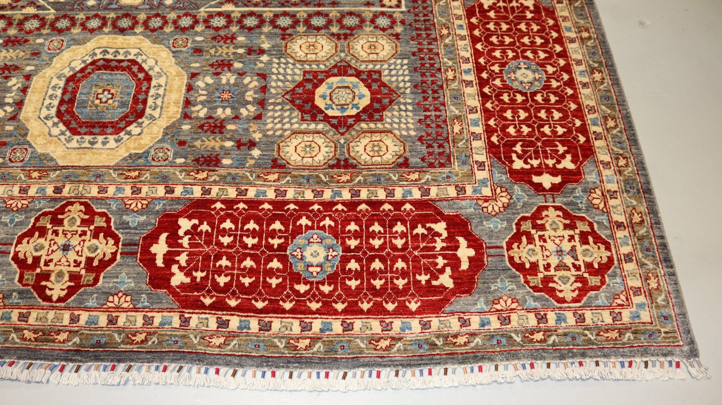 Afghan Tribal Rug - 11.8×8.9Ft.