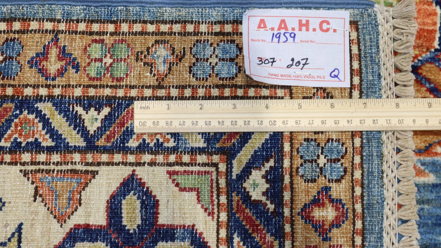 Afghan Rug - 10.1×6.7Ft.