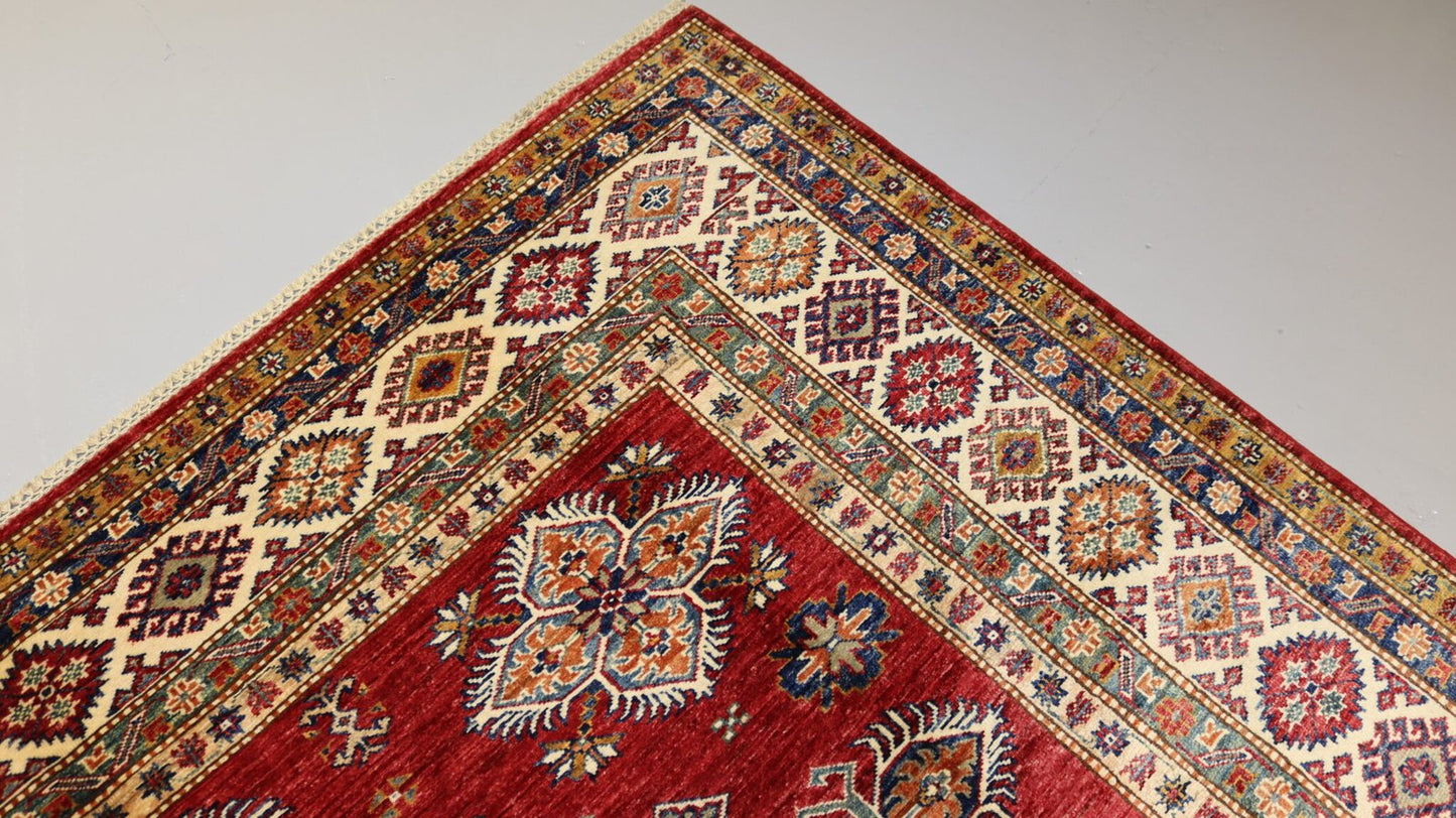 Handmade Rug -Size - 9.8×6.8Ft.