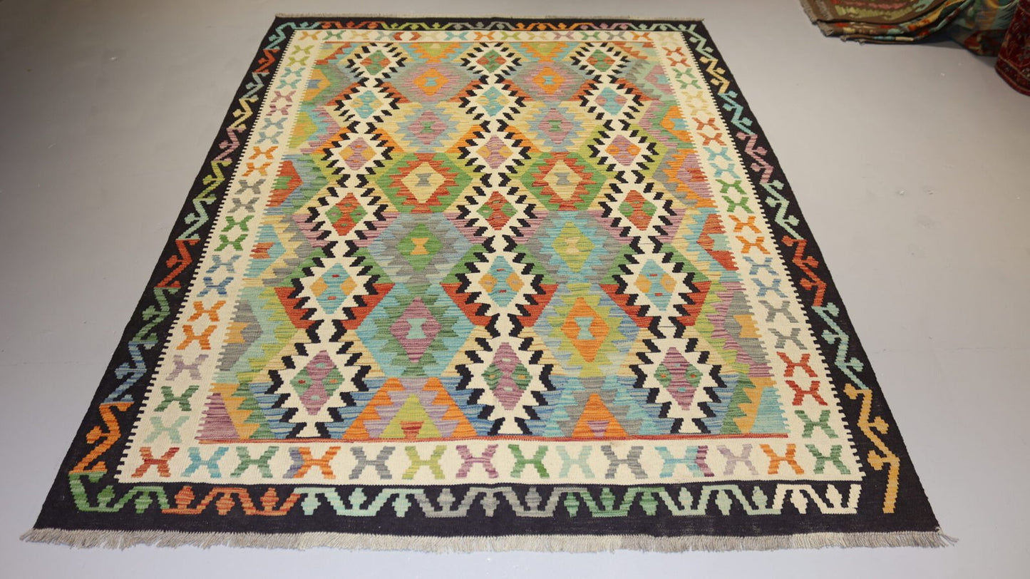 Handmade Kilim -7.9×5.8Ft.