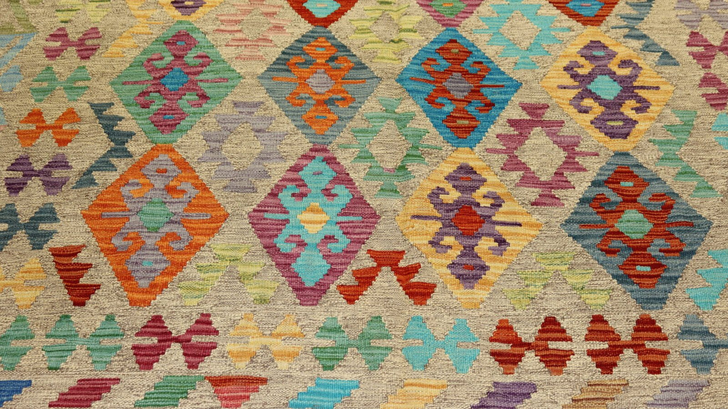 Afghan Kilim -8.1×5.9Ft.