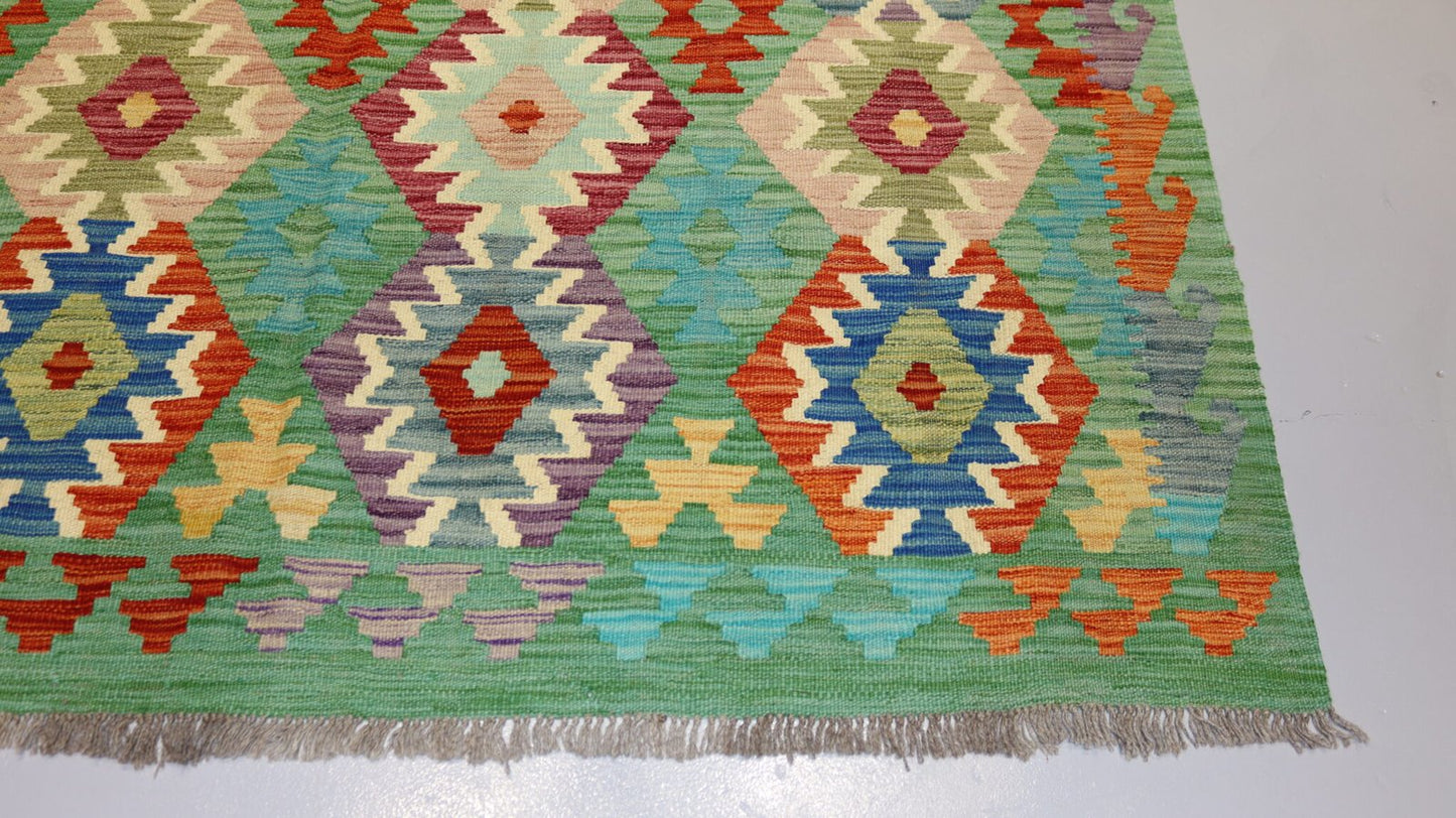 Afghan Kilim -8×5.6Ft.