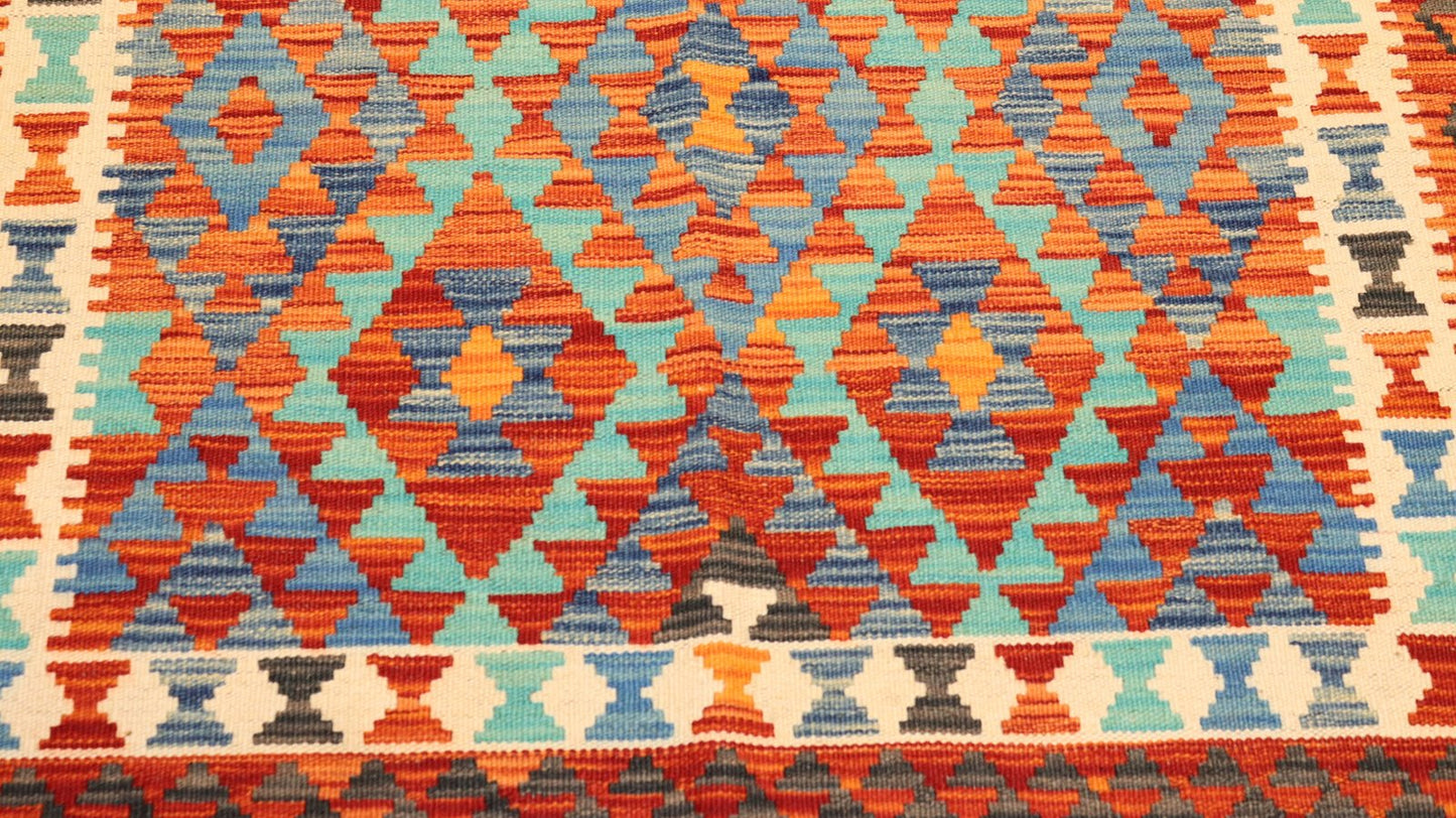 Afghan Kilim - 7.1×2.4Ft.