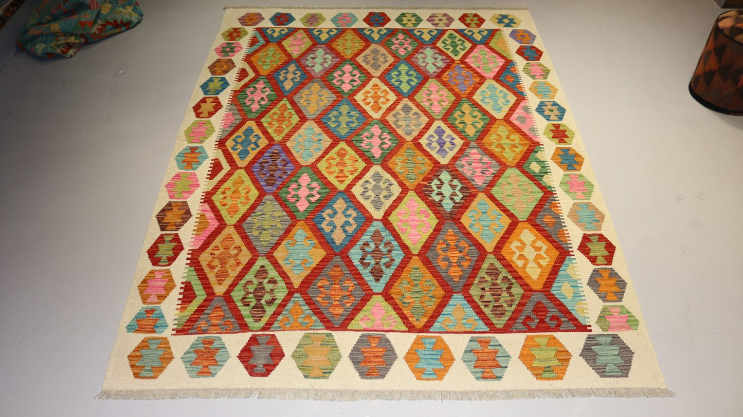 Afghan Rug - 8.2×6.0 FT