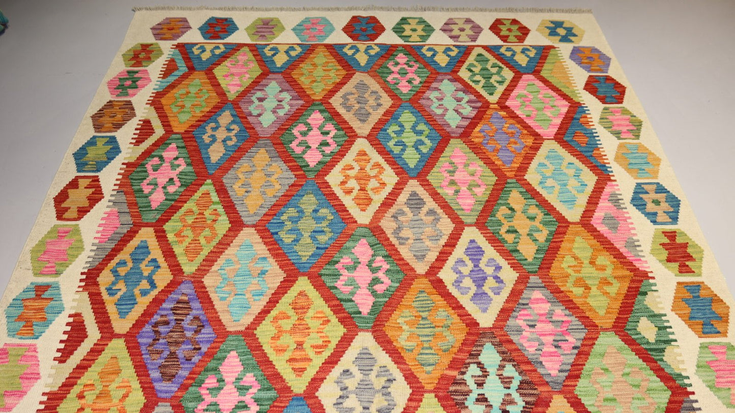 Afghan Rug - 8.2×6.0 FT