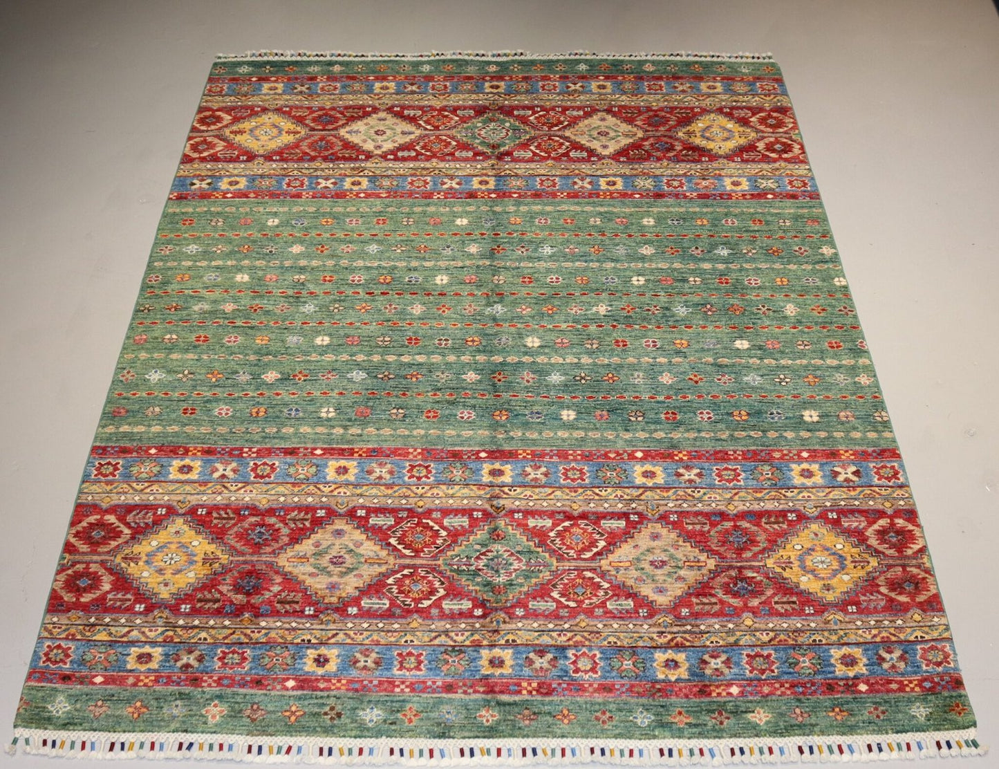 Afghan Rug -8.0×5.9FT