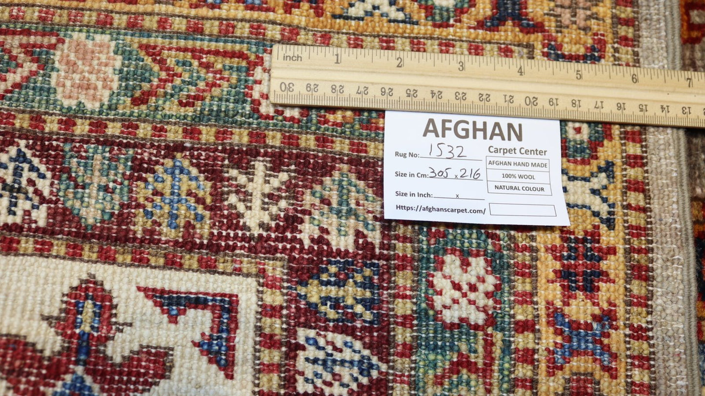 Afghan Rug - 10.×7.0FT