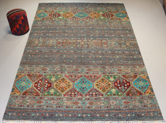 Afghan Rug - 10.1×6.7FT