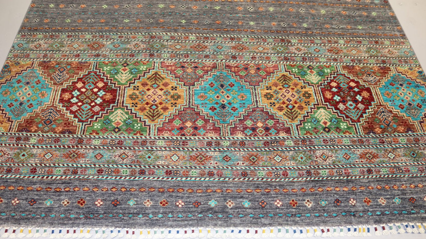 Afghan Rug - 10.1×6.7FT