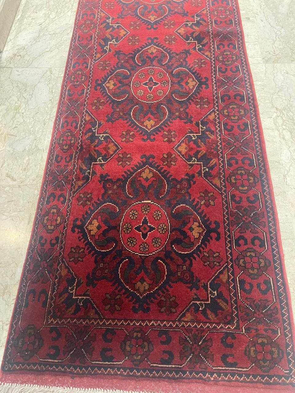 Afghan Handmade Rug -Size-592X81Cm-19.4X2.6 Ft.