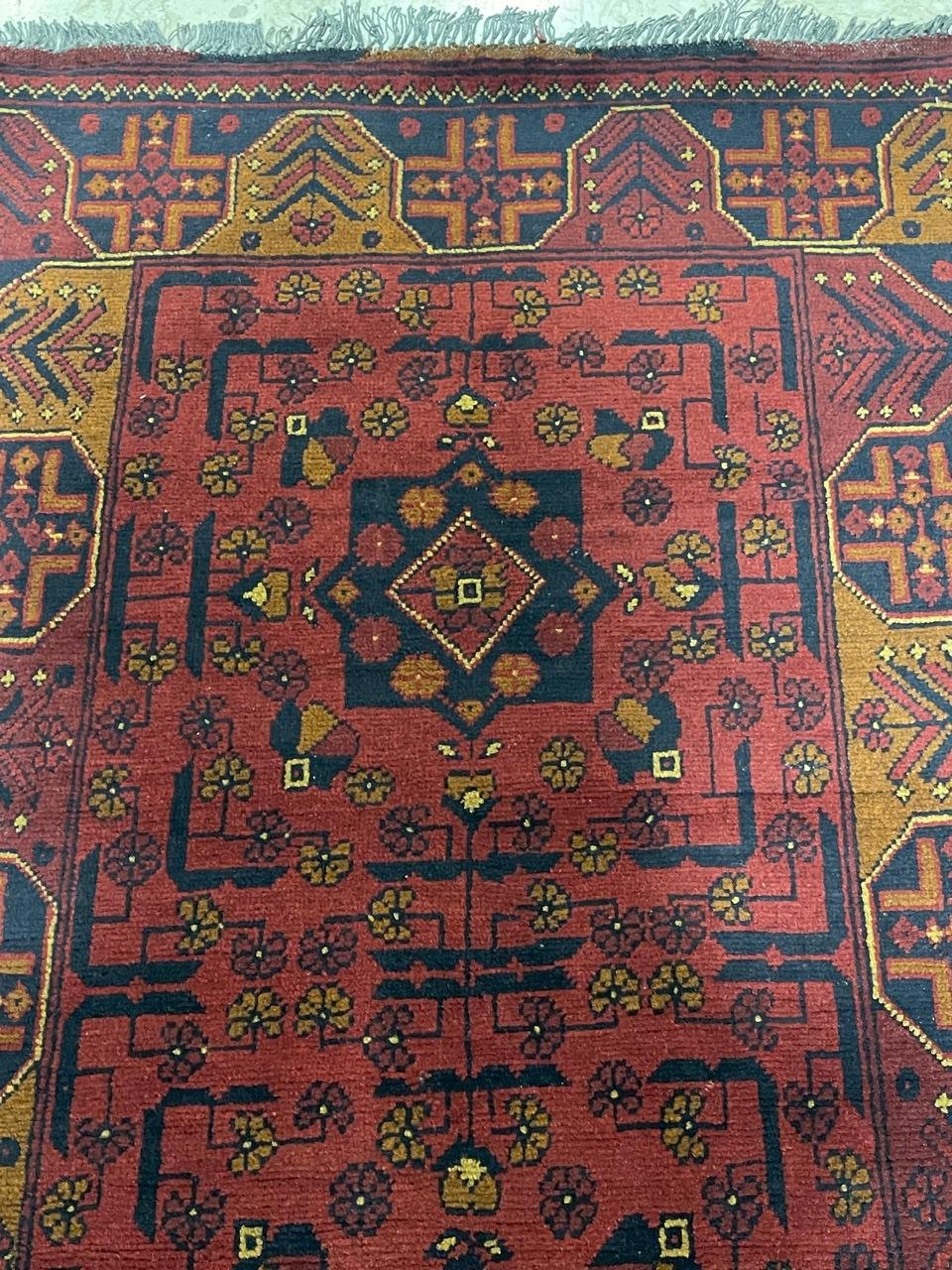 Afghan Handmade Rug-Size-484X78Cm-15.8X2.5 Ft.