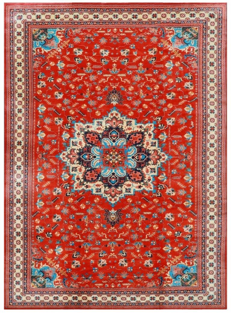 Afghan Handmade Rug -Stock -Size-609 X 400-Cm-19.9×13.1 FT.