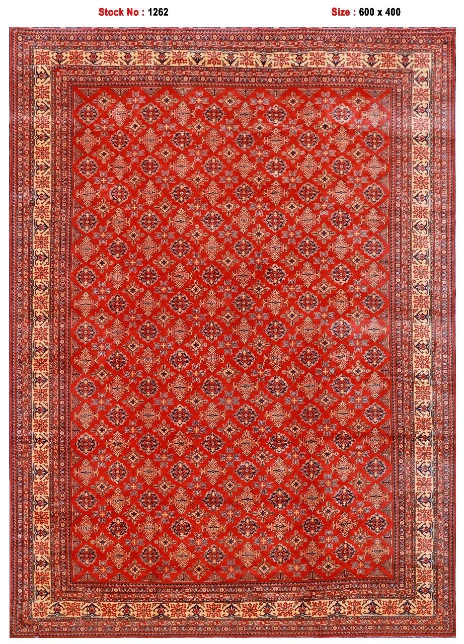 Afghan Handmade Rug -Stock -Size-600 X 400-Cm-19.6×13.1 FT.