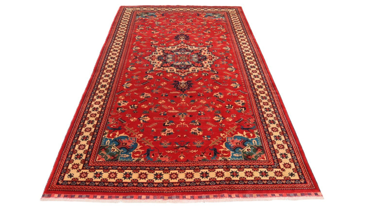 Afghan Handmade Rug -Stock-Size-578 X 296-Cm-18.9×9.7 FT.