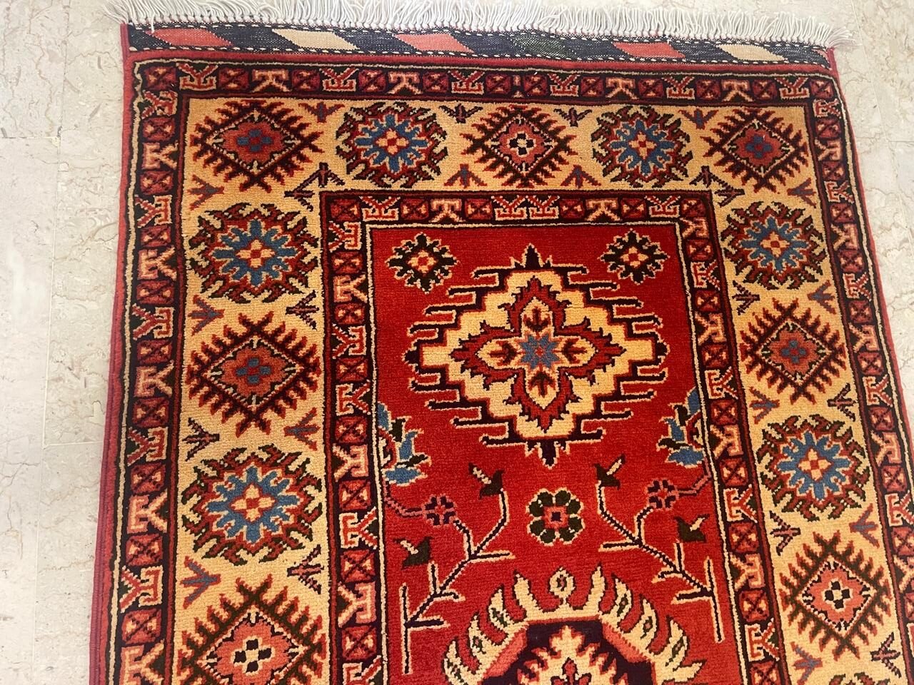 Afghan Handmade Rug -Size-412X80Cm-13.5X2.6 Ft.