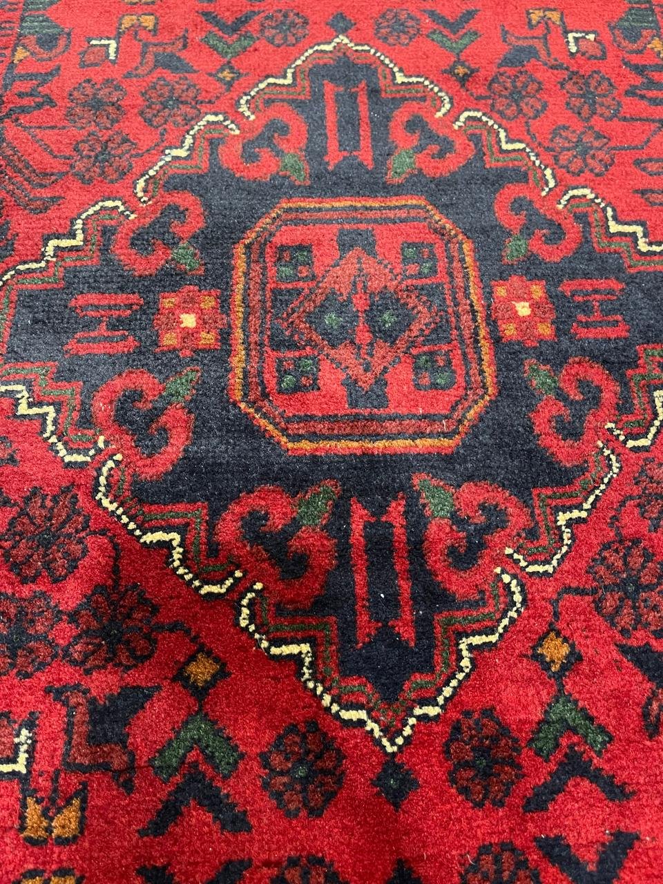 Afghan Handmade Rug -Size-390X80Cm-12.7X2.6 Ft.