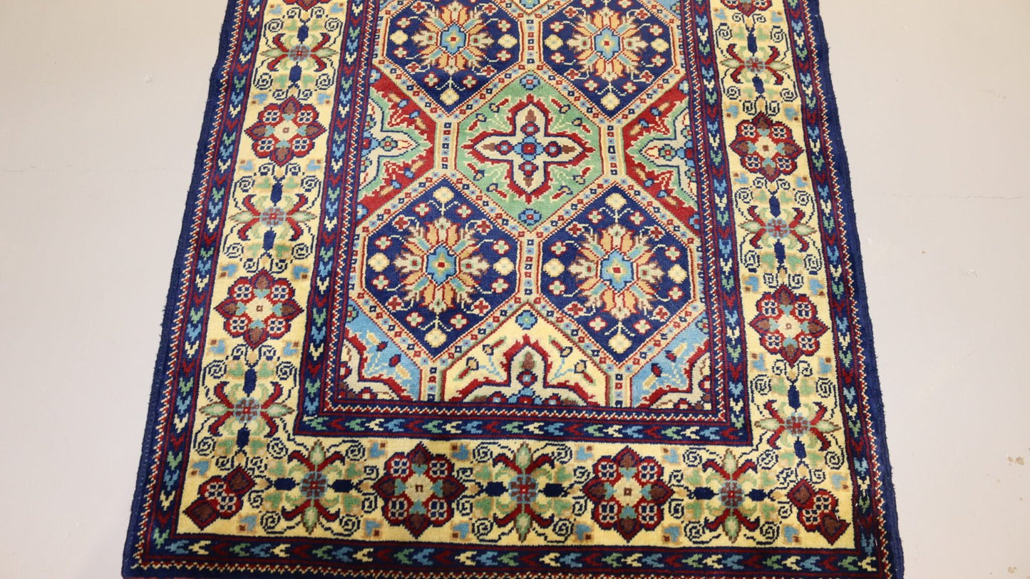 Afghan Handmade Rug-Size-295X91Cm-9.6×2.9 Ft.