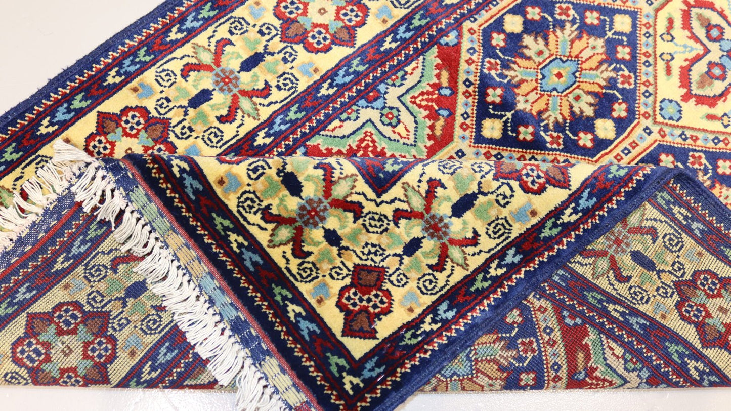 Afghan Handmade Rug-Size-295X91Cm-9.6×2.9 Ft.