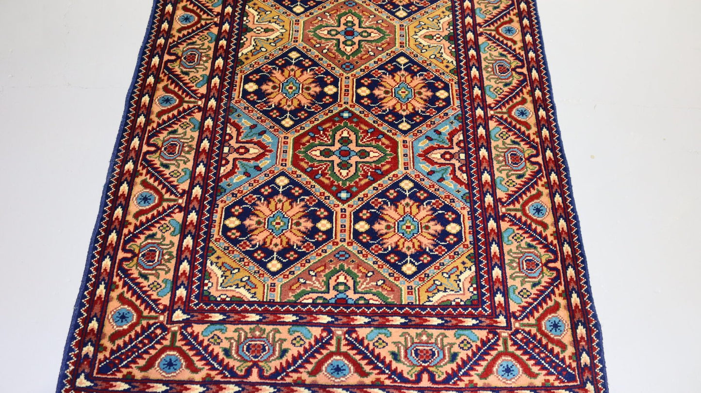 Afghan Handmade Rug -Size-316X97 Cm-10.3×3.1 Ft.