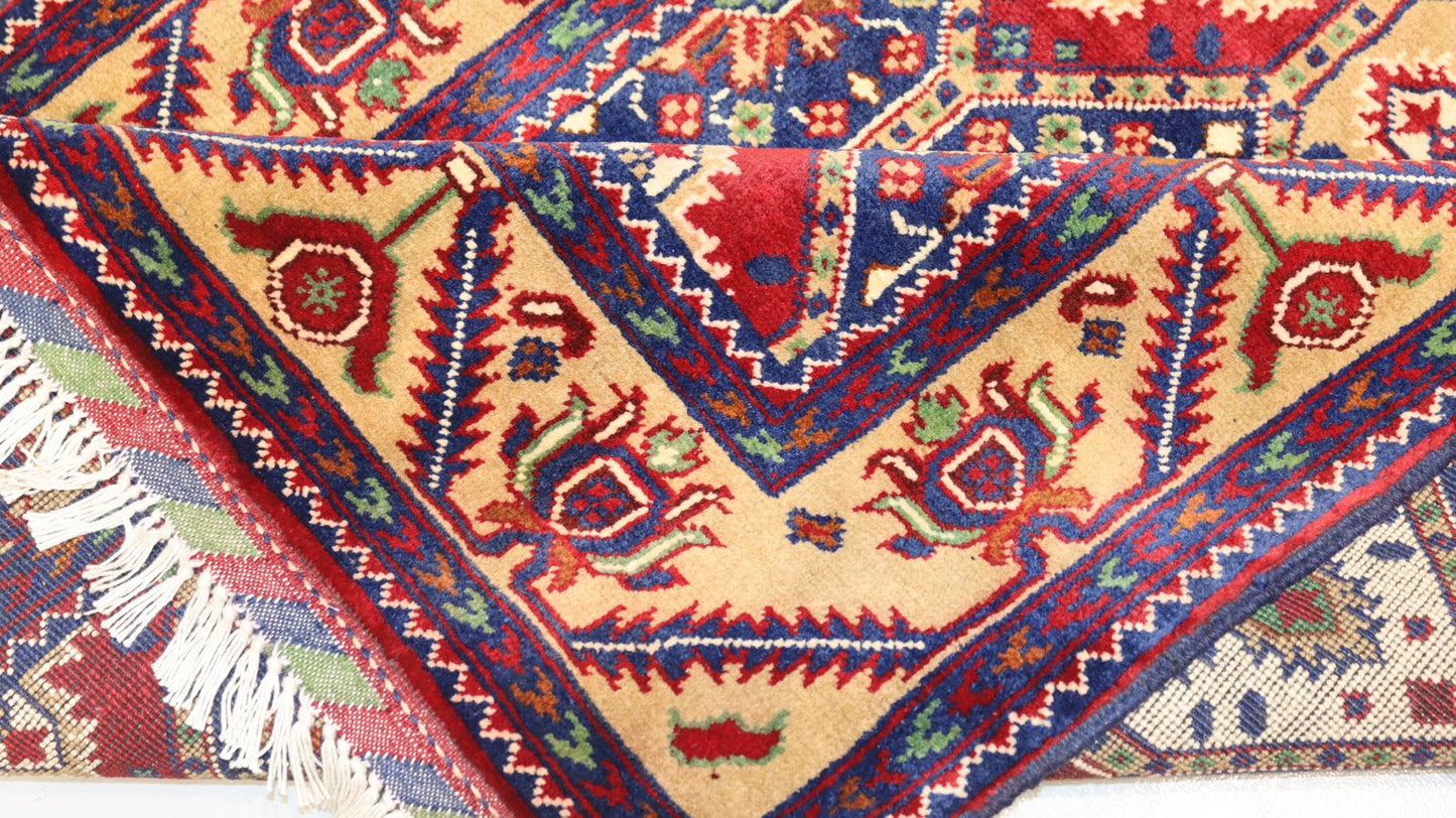 Afghan Handmade Rug-Size-295X93Cm-8.6×3.1 Ft.