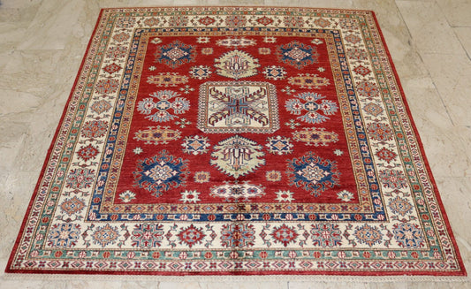 Afghan Handmade Rug -Size-187X175-Cm6.1×5.7 FT.