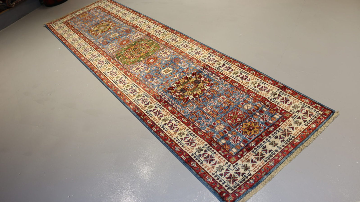 Afghan Handmade Rug-Size- 310X87Cm-9.9×2.7 Ft. OUT OF STOCK